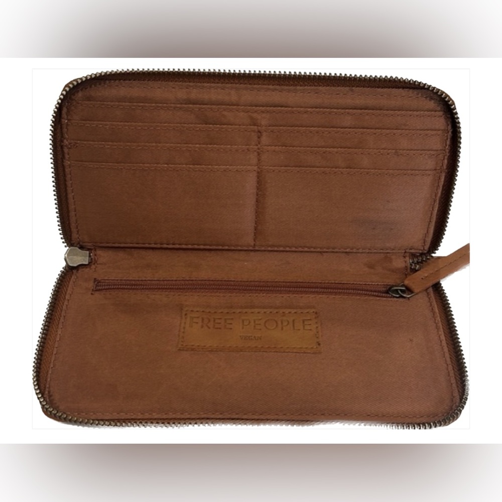 Free People Distresssed Vegan Wallet